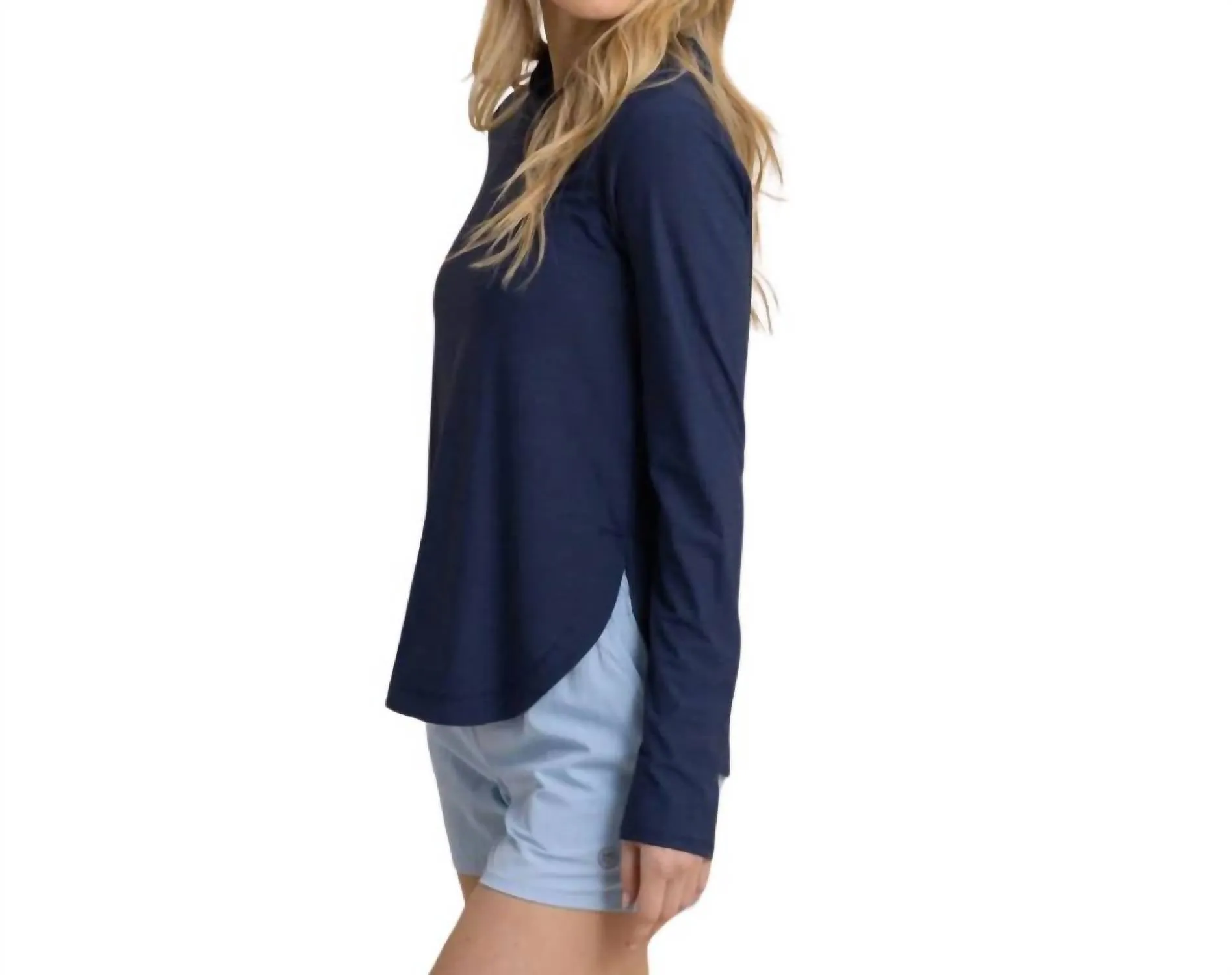 Linley Brrr-Illiant Performance Hoodie In Navy