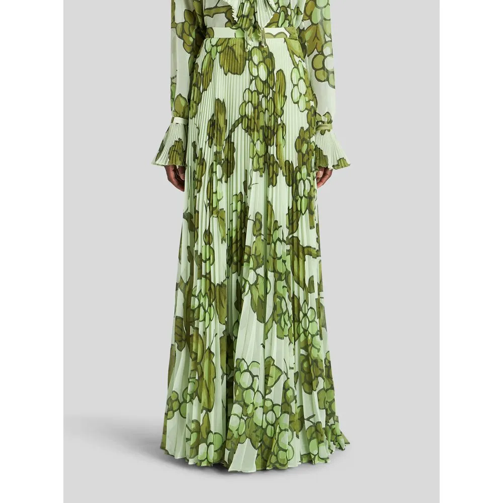 LONG PLEATED SKIRT