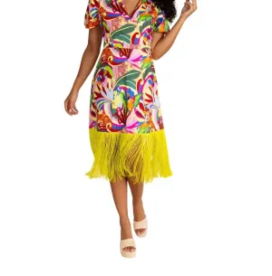 Louisa Dress Midi Dress In Rainforest