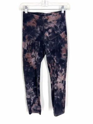 Lululemon Athletica Size 6 Black/Dusty Rose Tie Dye Leggings-Activewear