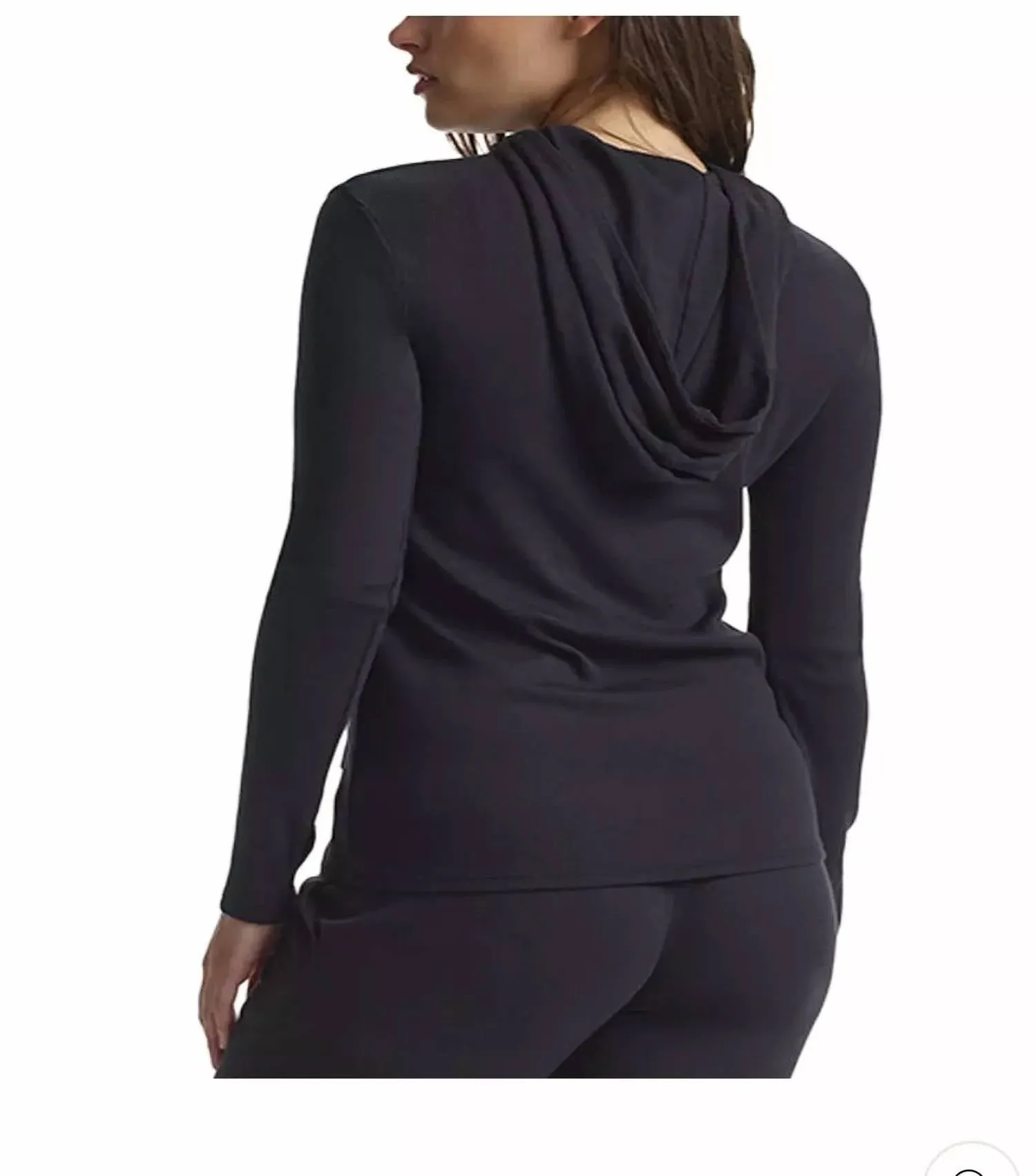 Luxury Rib Hoodie In Black