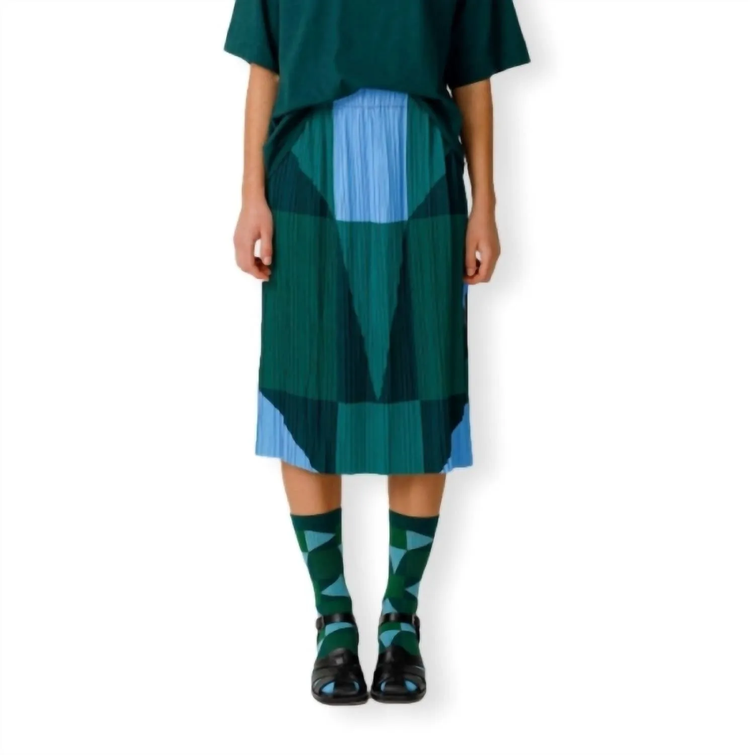 Luzia Skirt In Multi - Green