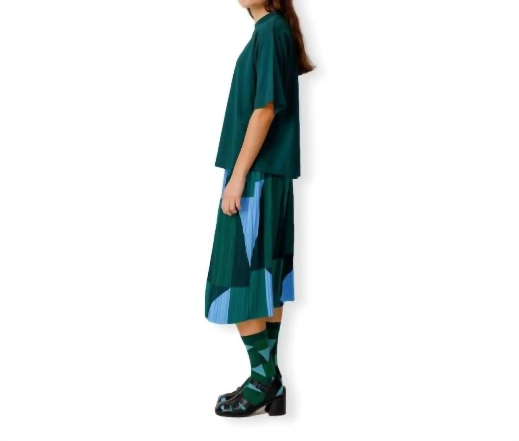Luzia Skirt In Multi - Green