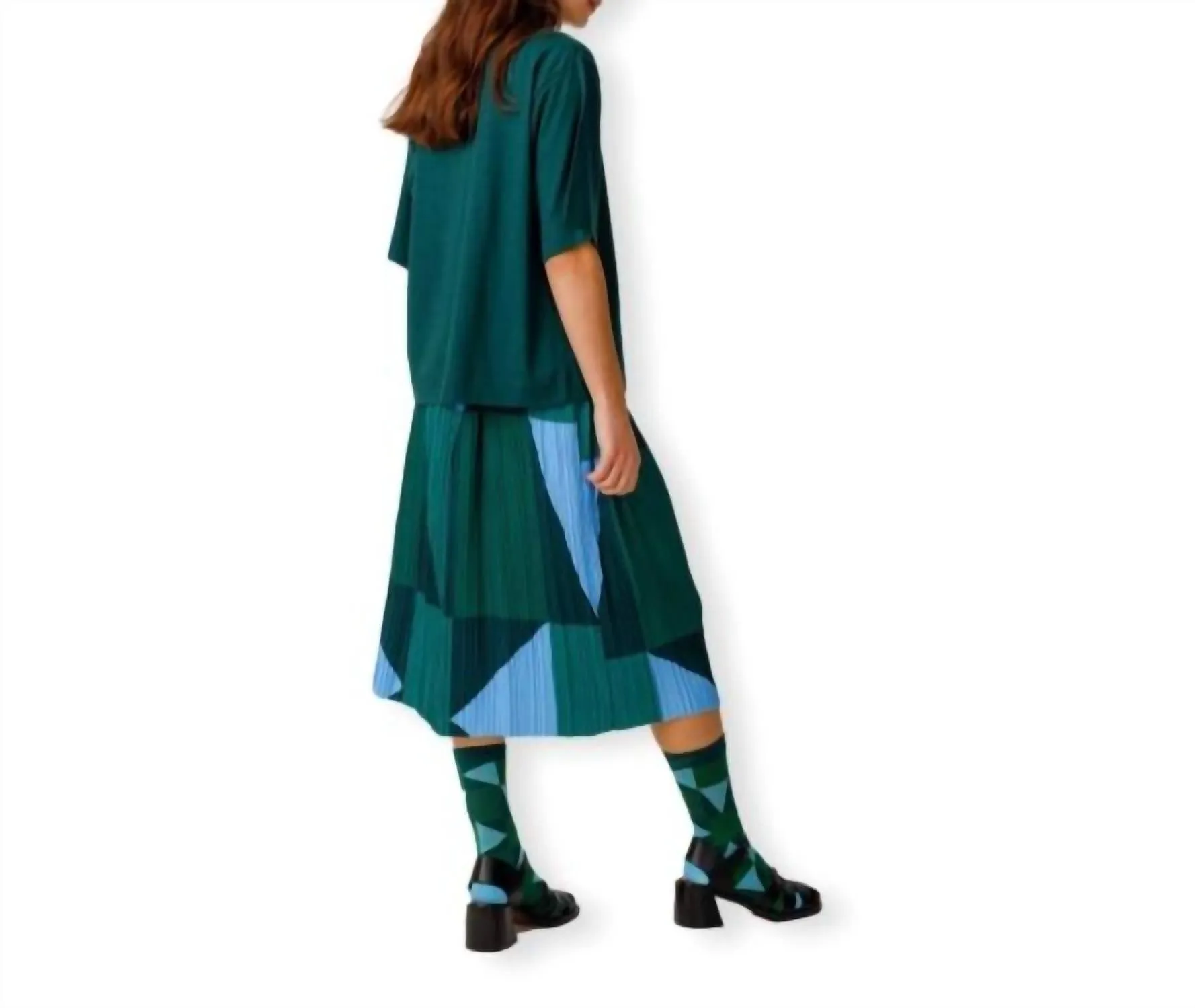 Luzia Skirt In Multi - Green