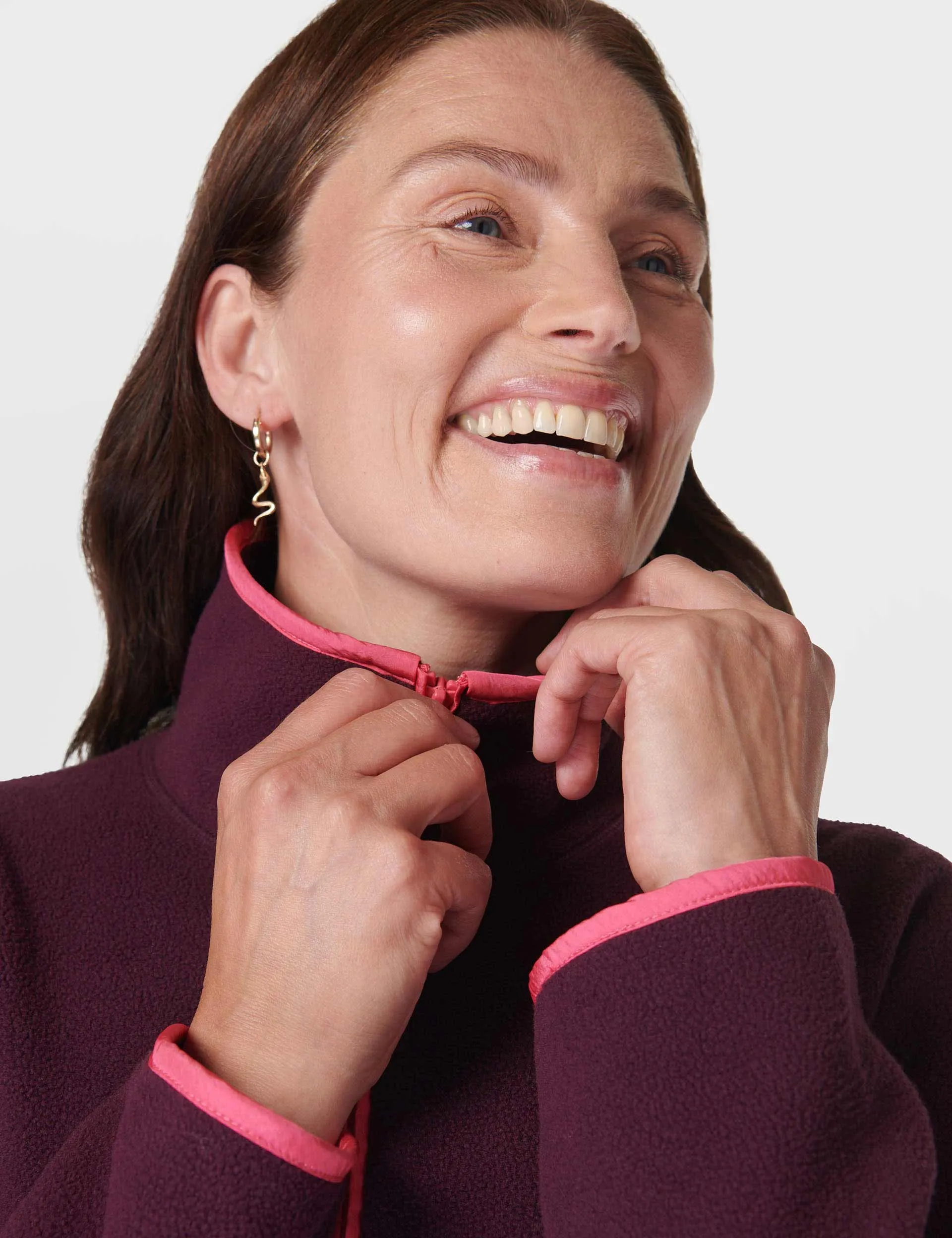 Mallow Half Zip Pullover - Midnight Cherry Purple