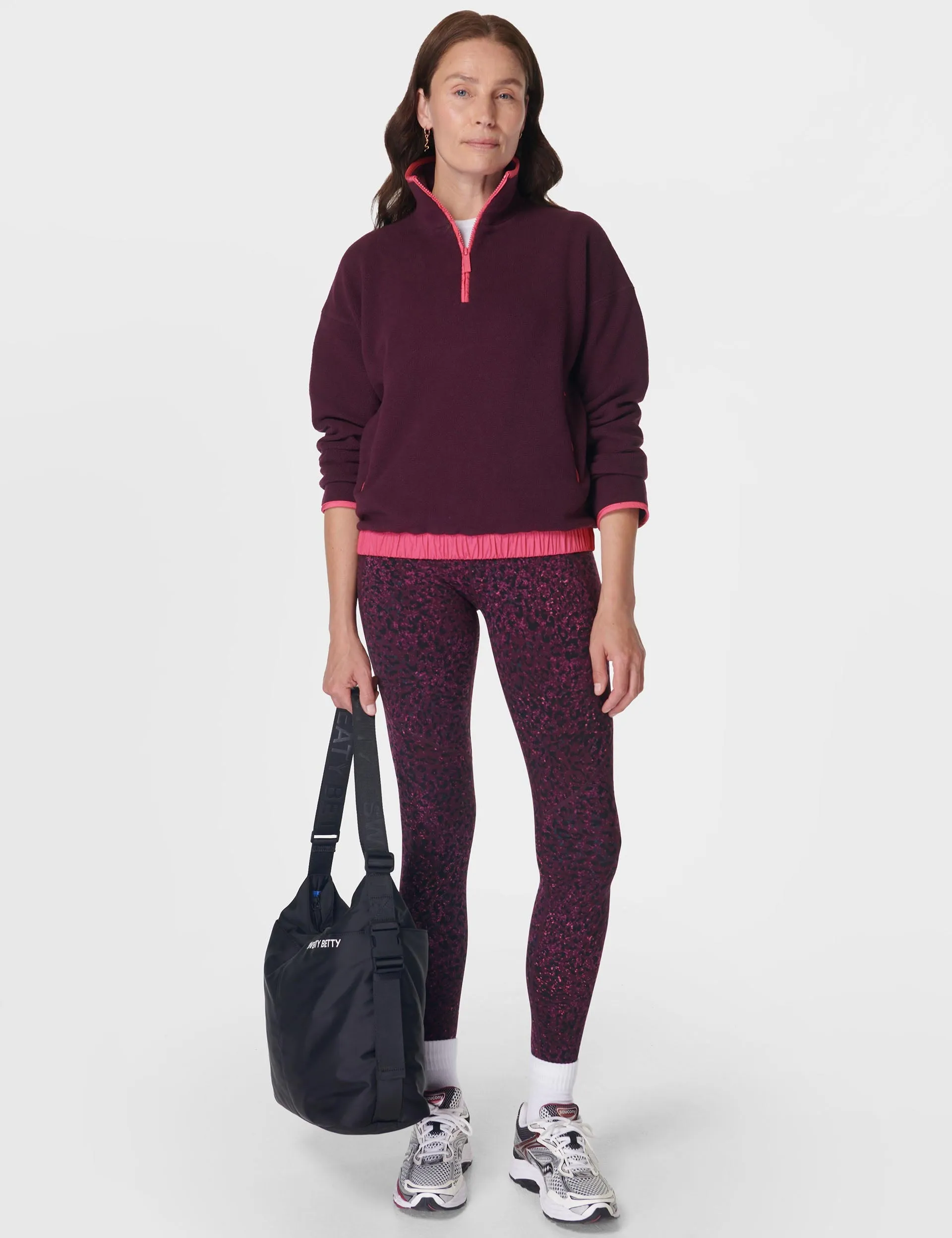 Mallow Half Zip Pullover - Midnight Cherry Purple