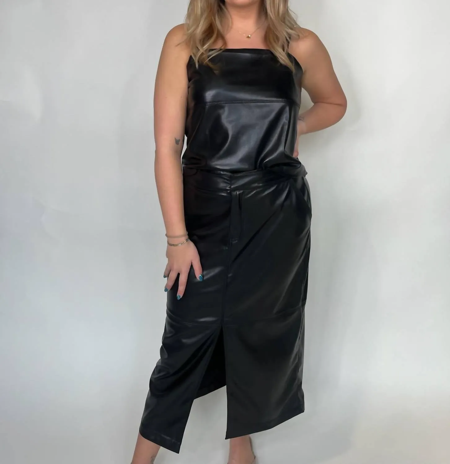 Marina Midi Skirt In Black
