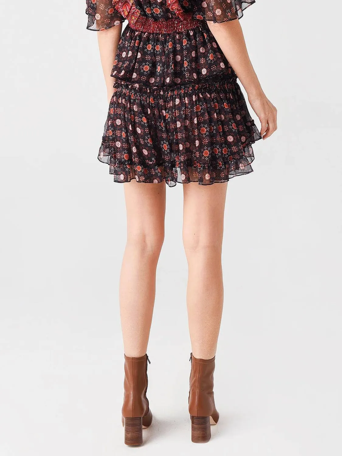 Marion Skirt In Onyx Medallion