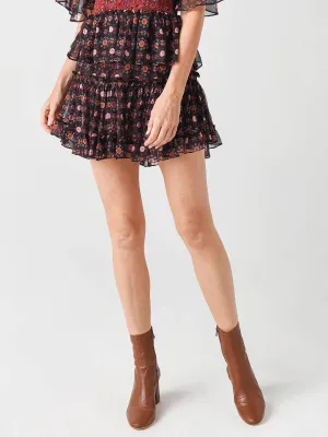 Marion Skirt In Onyx Medallion