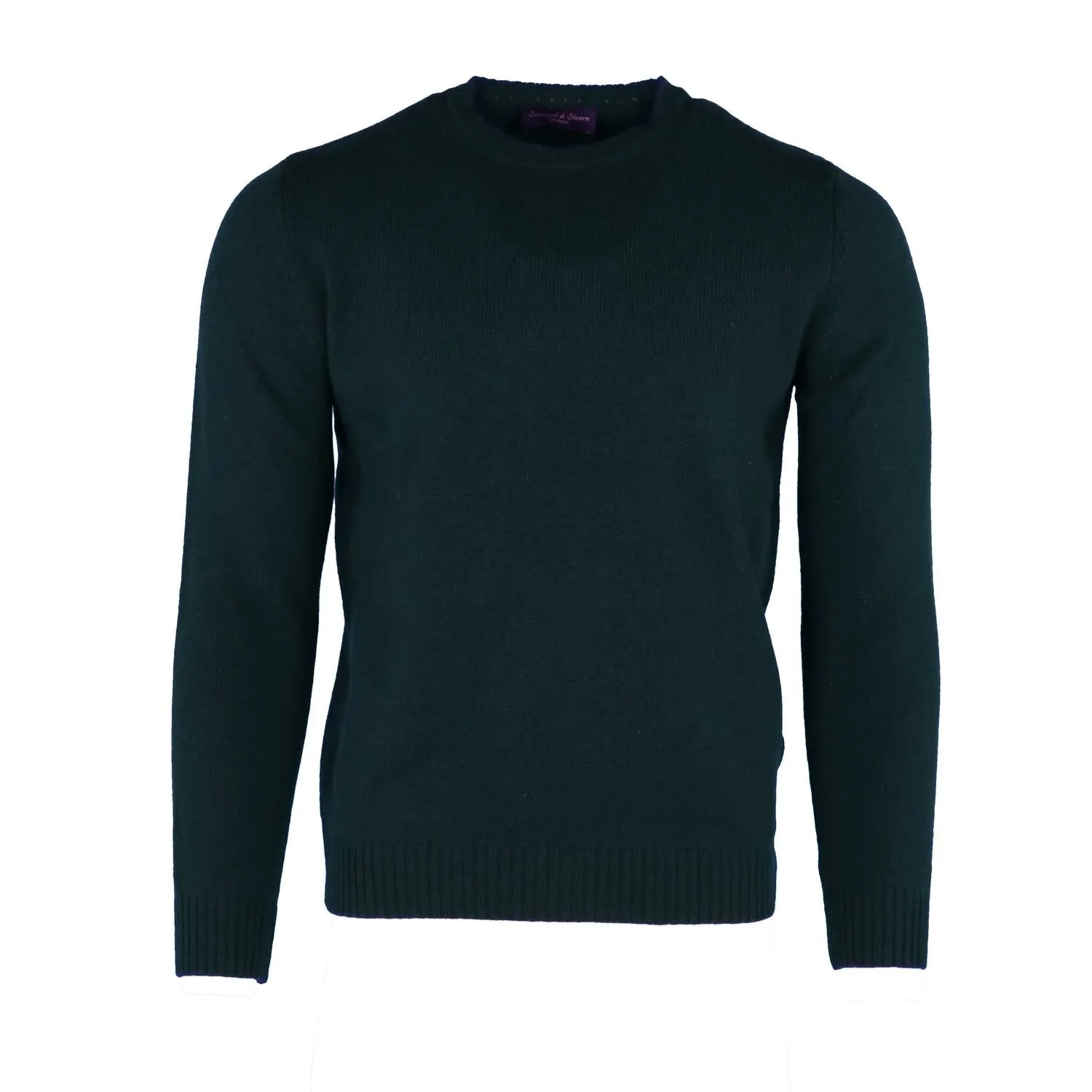 Men's Merino Crewneck Sweater In Emerald