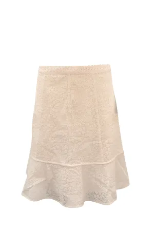 Michael Michael Kors Gored Lace skirt in white