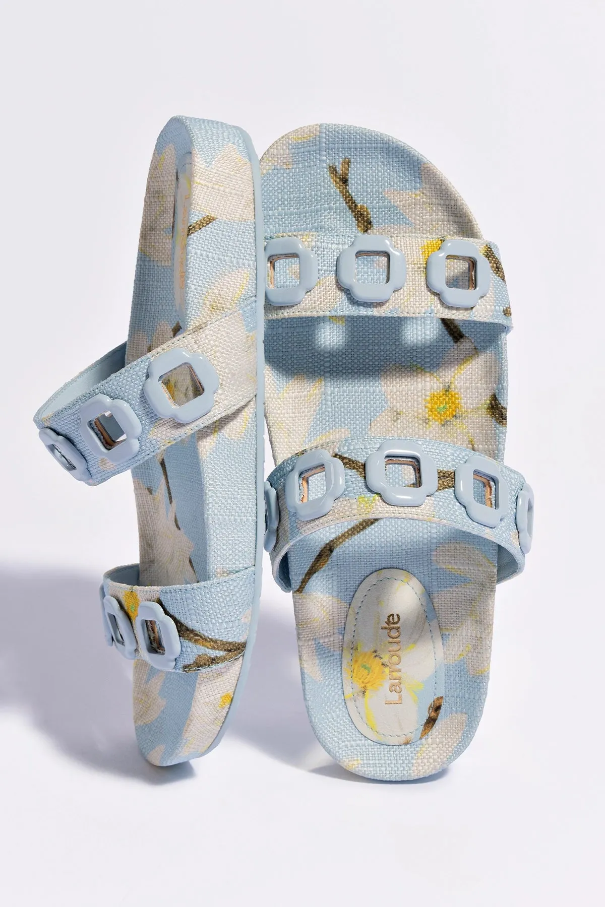 Milan Slide In Maya Printed Raffia