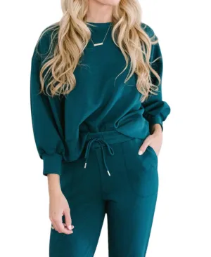 Millie Lux Sweatshirt In Spruce