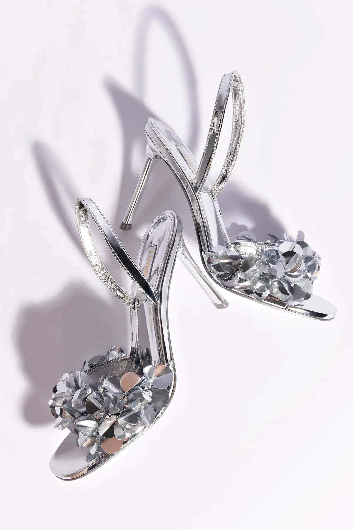 Morgan Sandal In Silver Specchio