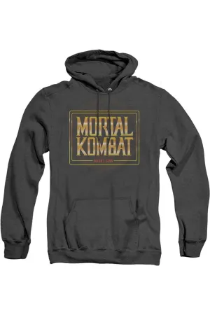 Mortal Kombat Klassic Insert Coin Adult Heather Hoodie / Hooded Sweatshirt