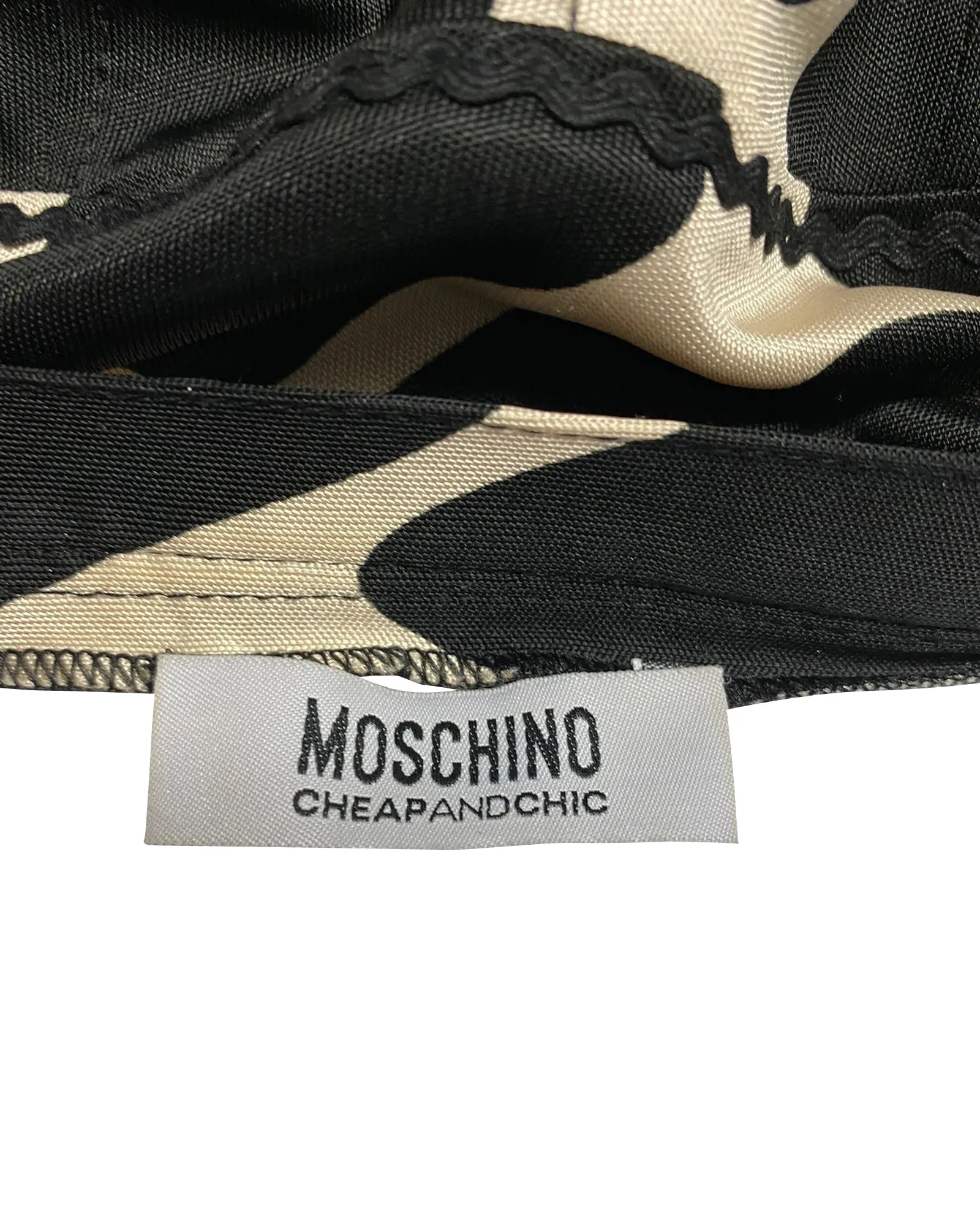 Moschino Cheap and Chic Pleated Skirt in Animal Print Rayon