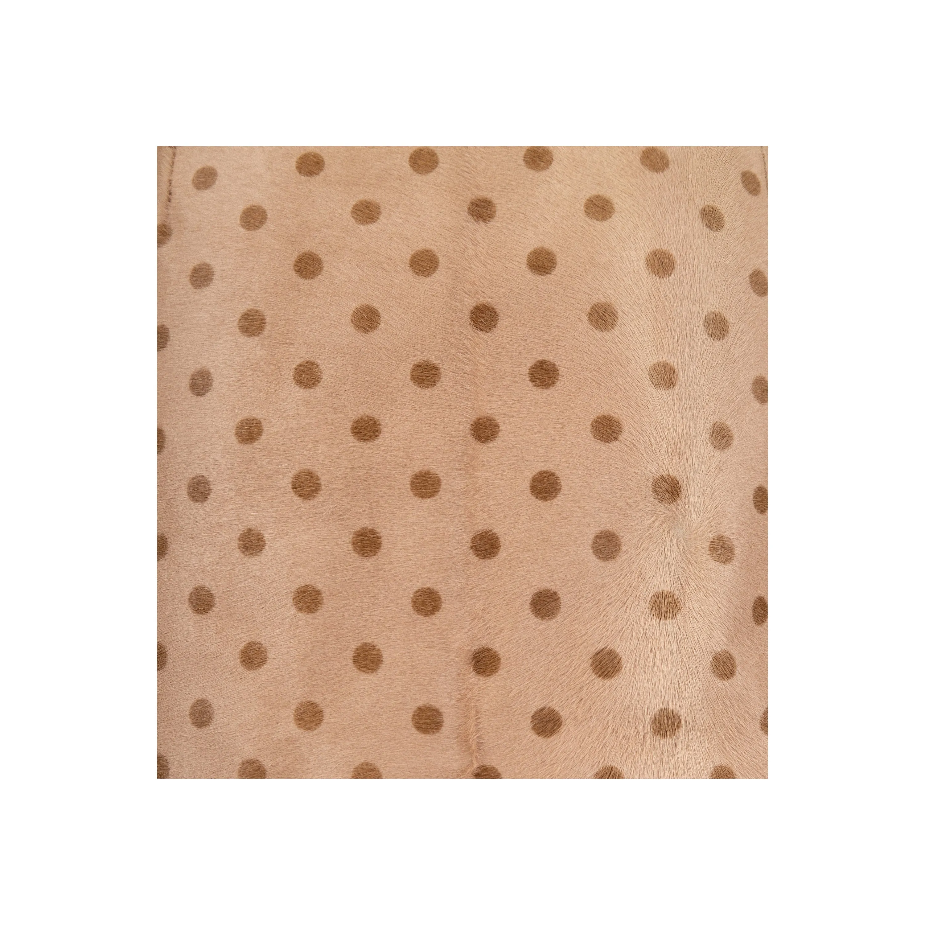 Moschino Cheap and Chic Polka Printed Calfskin Skirt - '10s
