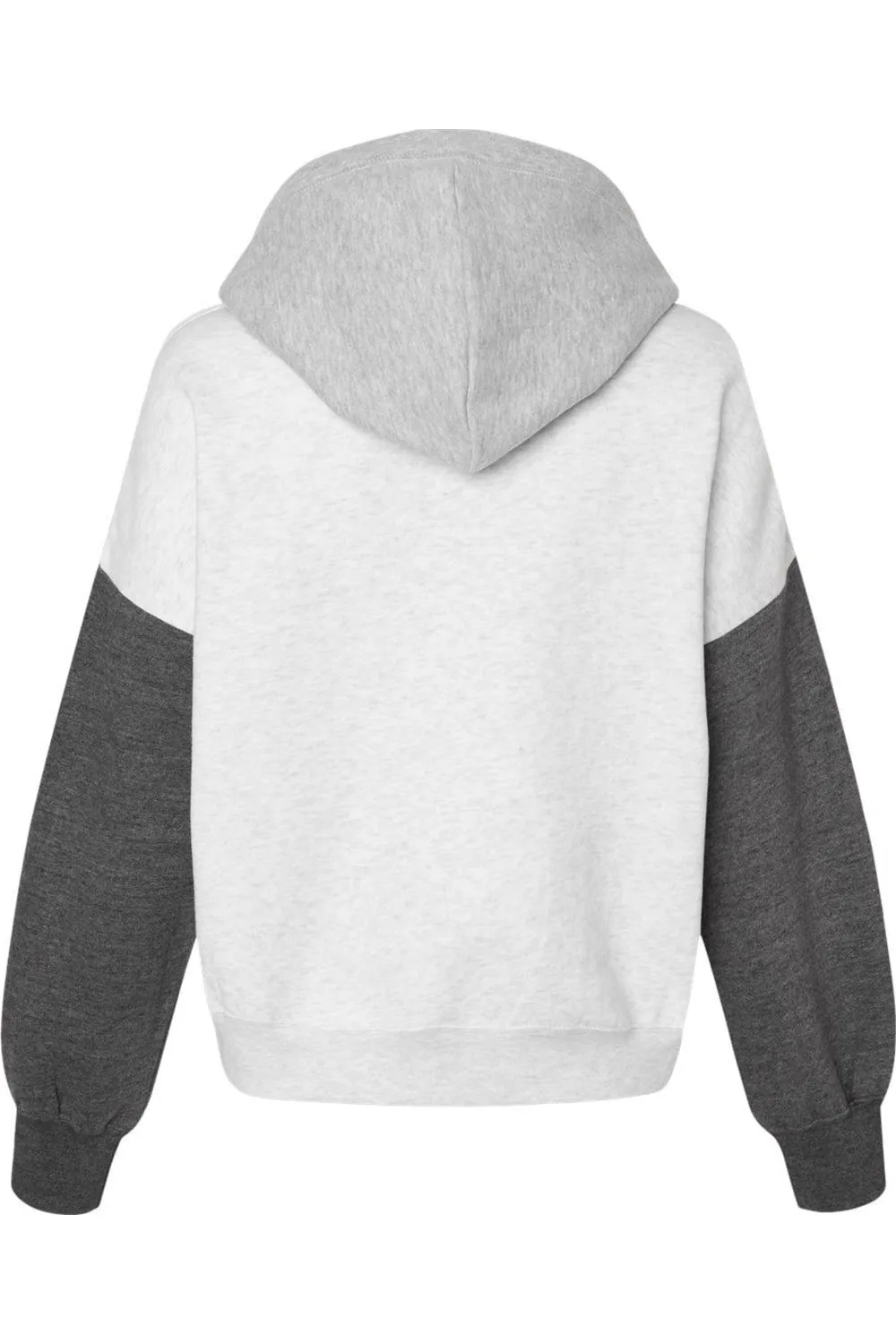 MV Sport Women´s Sueded Fleece Colorblocked Crop Hooded Sweatshirt