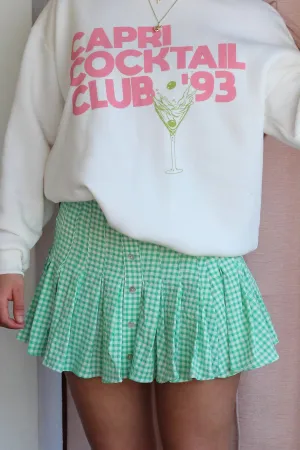 Natalie Mini Skirt In Green