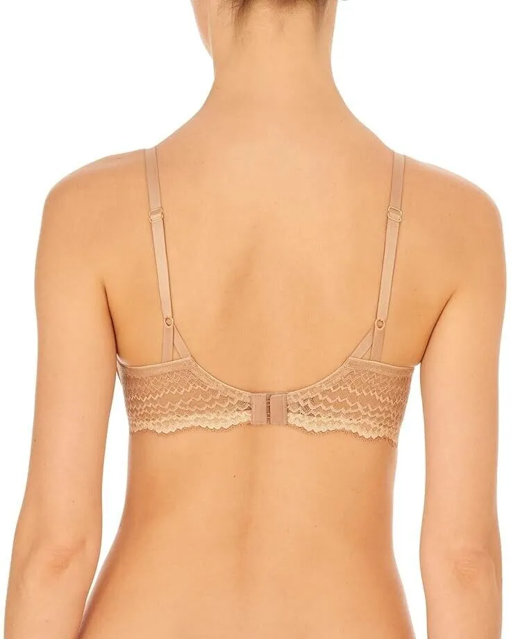 Natori Breakout Bra Women 32C Ivory Stretch Full Figure Contour Underwire JDM034