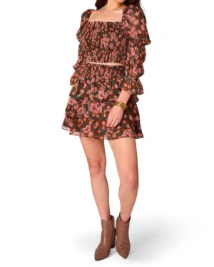 Nelly Smocked Two-Piece Set In Lost Lovers
