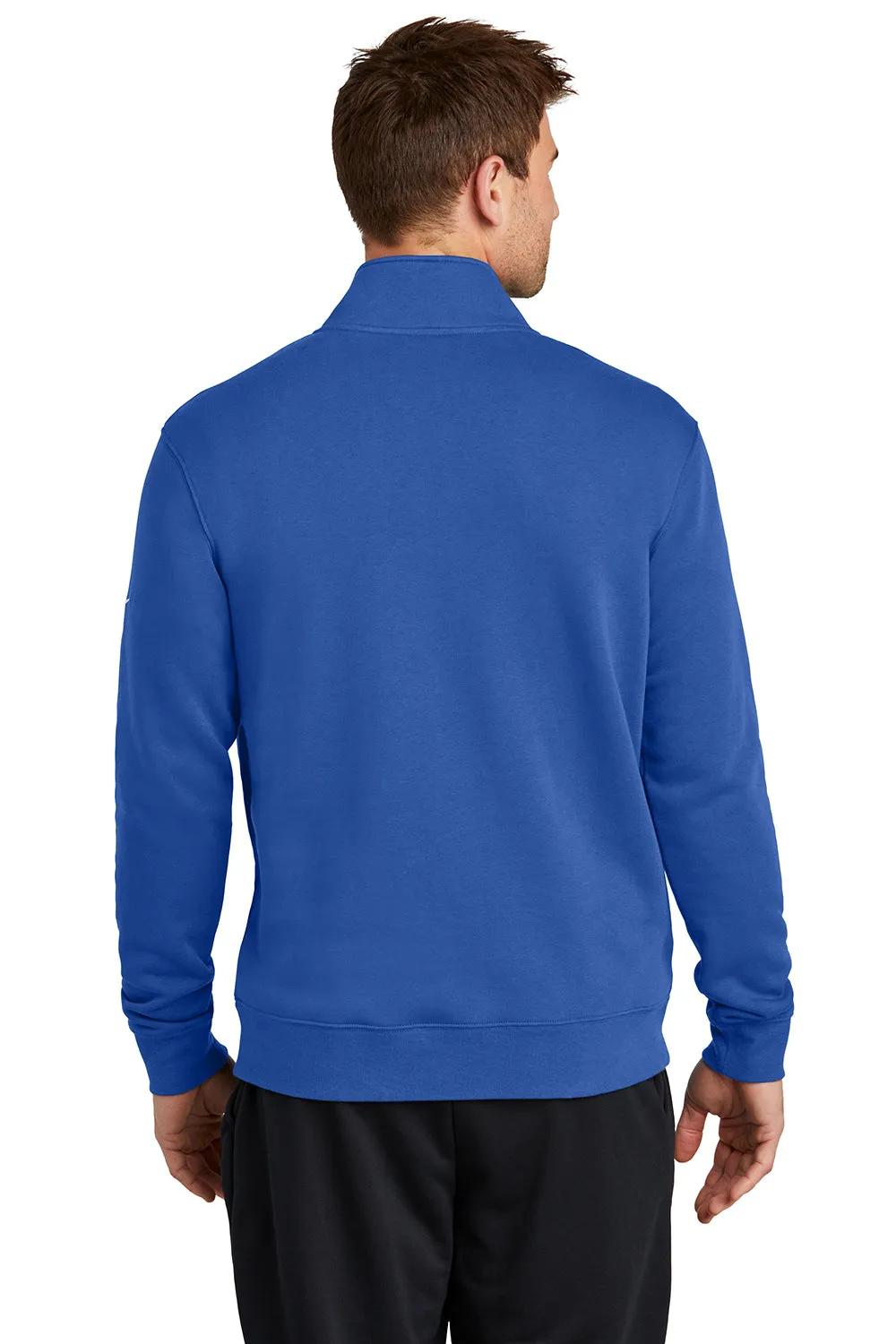 Nike Mens Club Fleece 1/4 Zip Sweatshirt w/ Pockets - Game Royal Blue