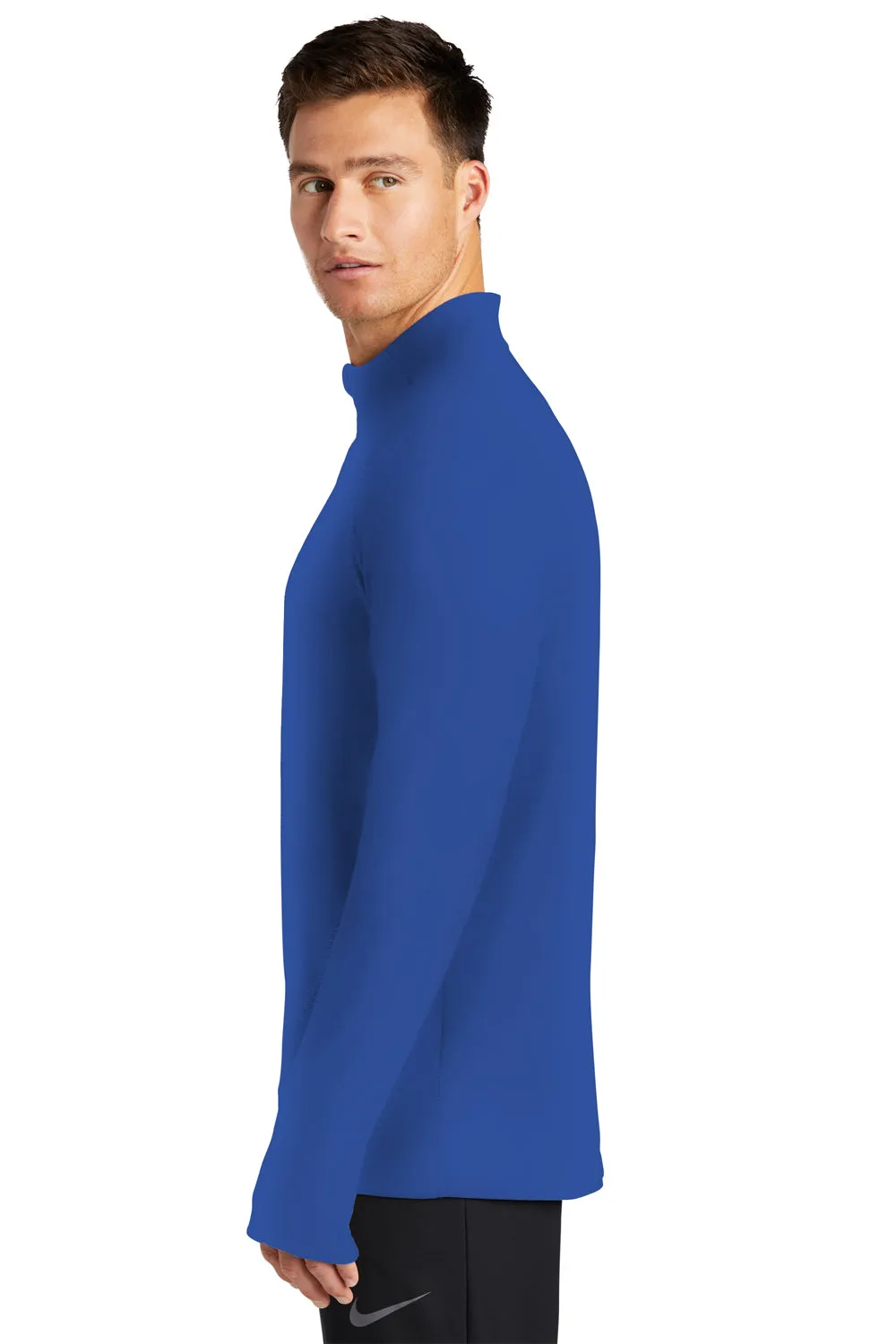 Nike Mens Element Dri-Fit Moisture Wicking 1/4 Zip Sweatshirt - Royal Blue