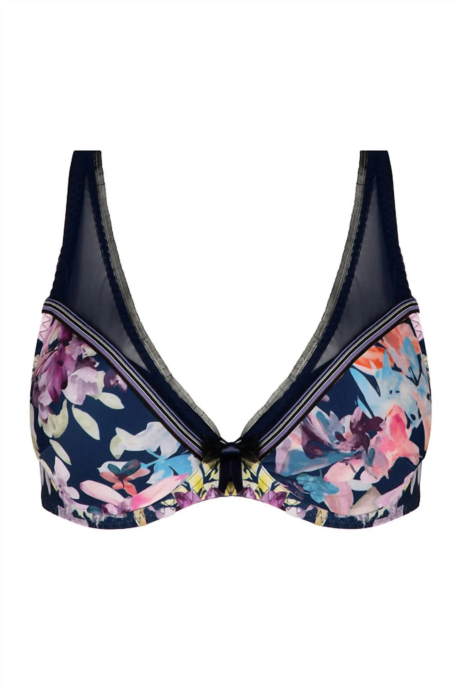 Non Wire Bra In Petales Aquarelle