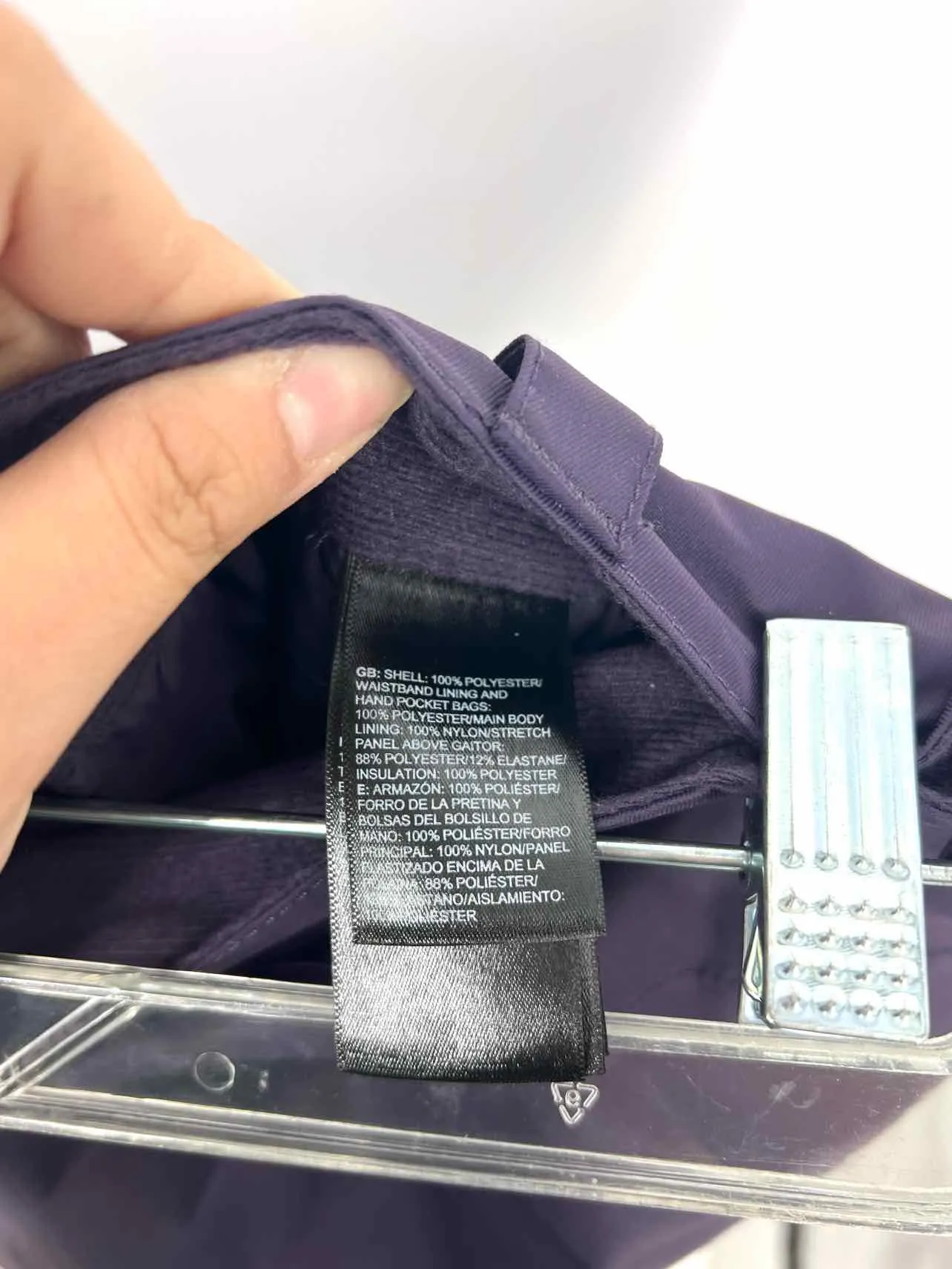 North Face Size XL Eggplant Solid Activewear Ski Pants