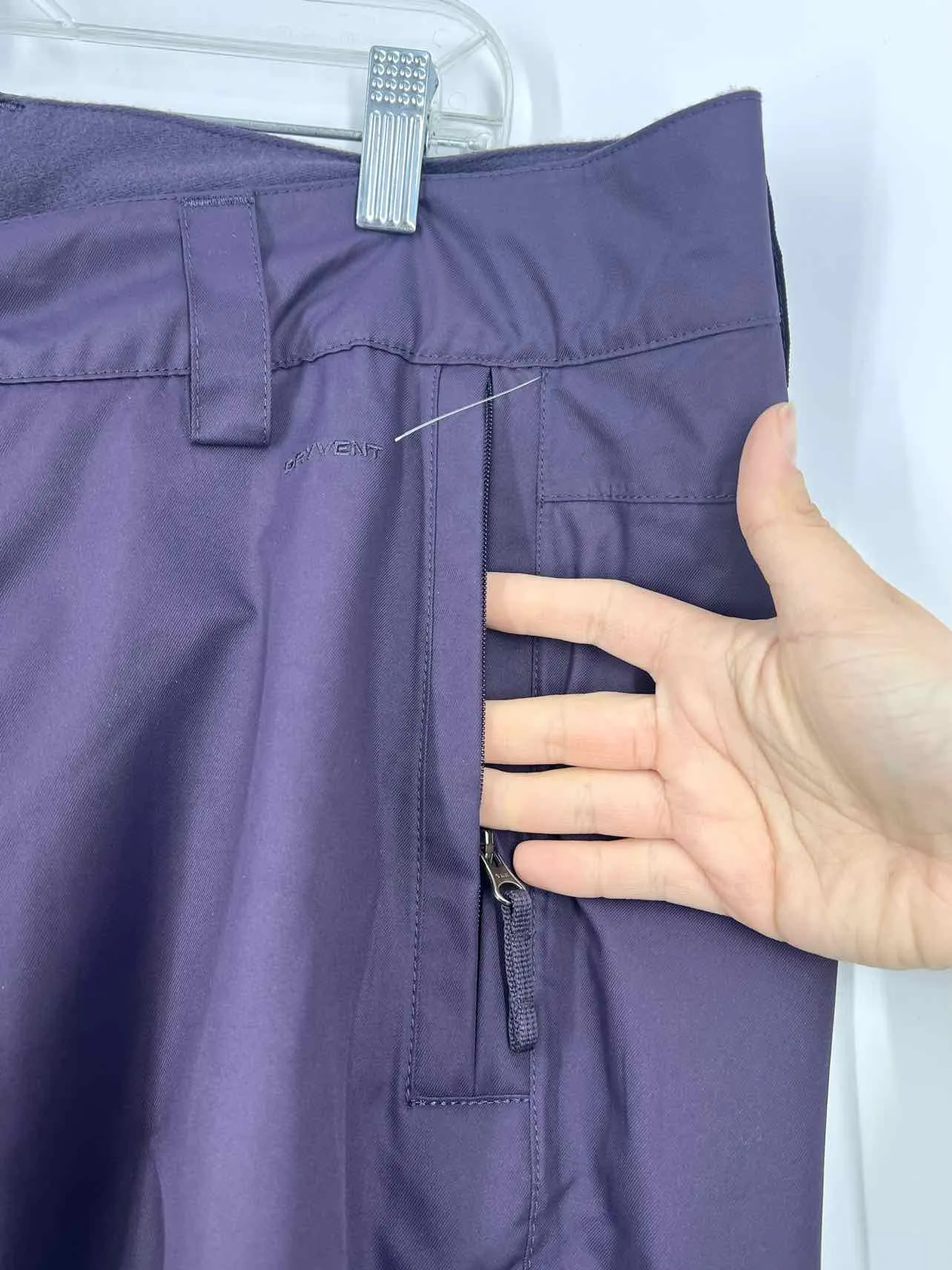 North Face Size XL Eggplant Solid Activewear Ski Pants