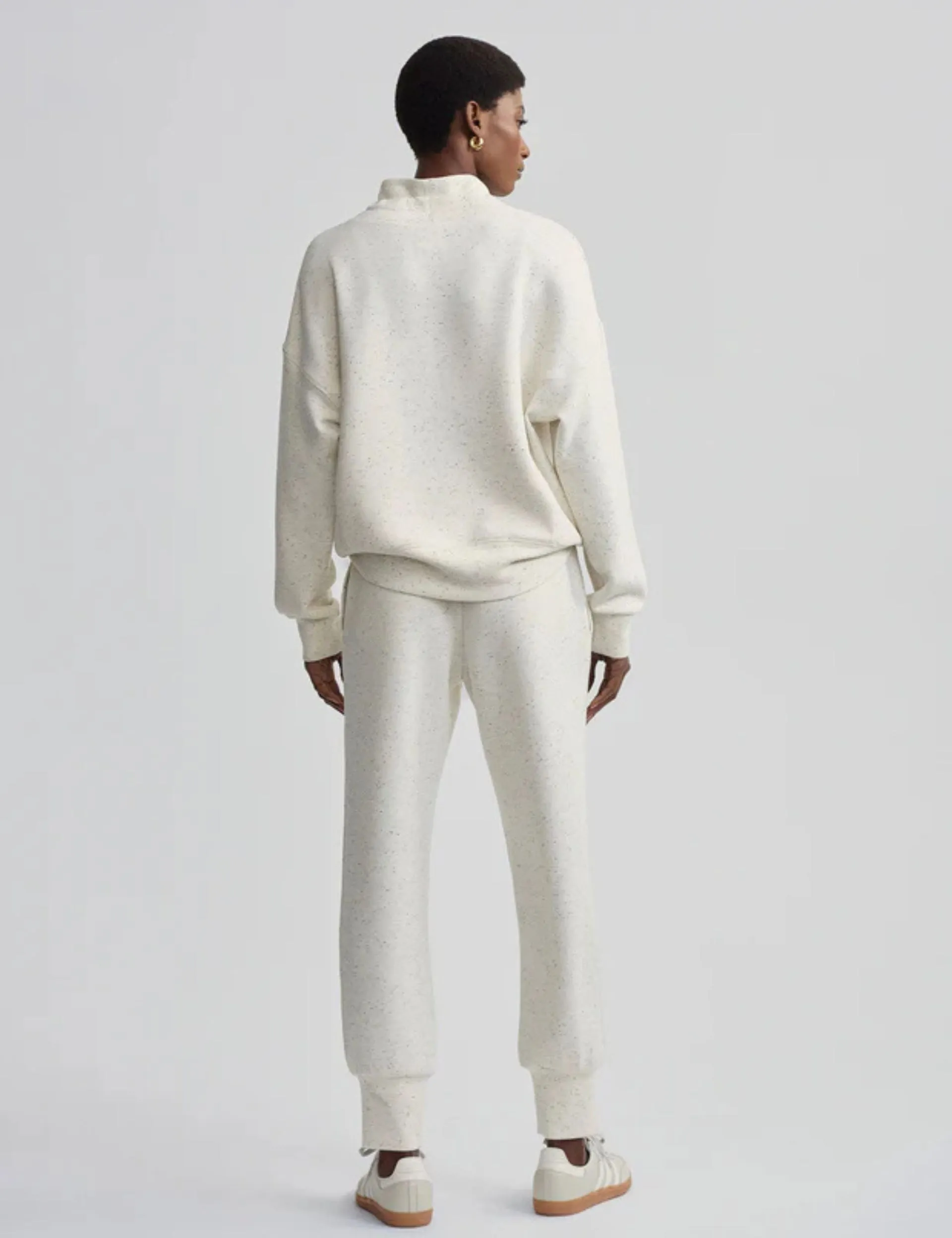 Oakdale Sweat - Ivory Marl Fleck