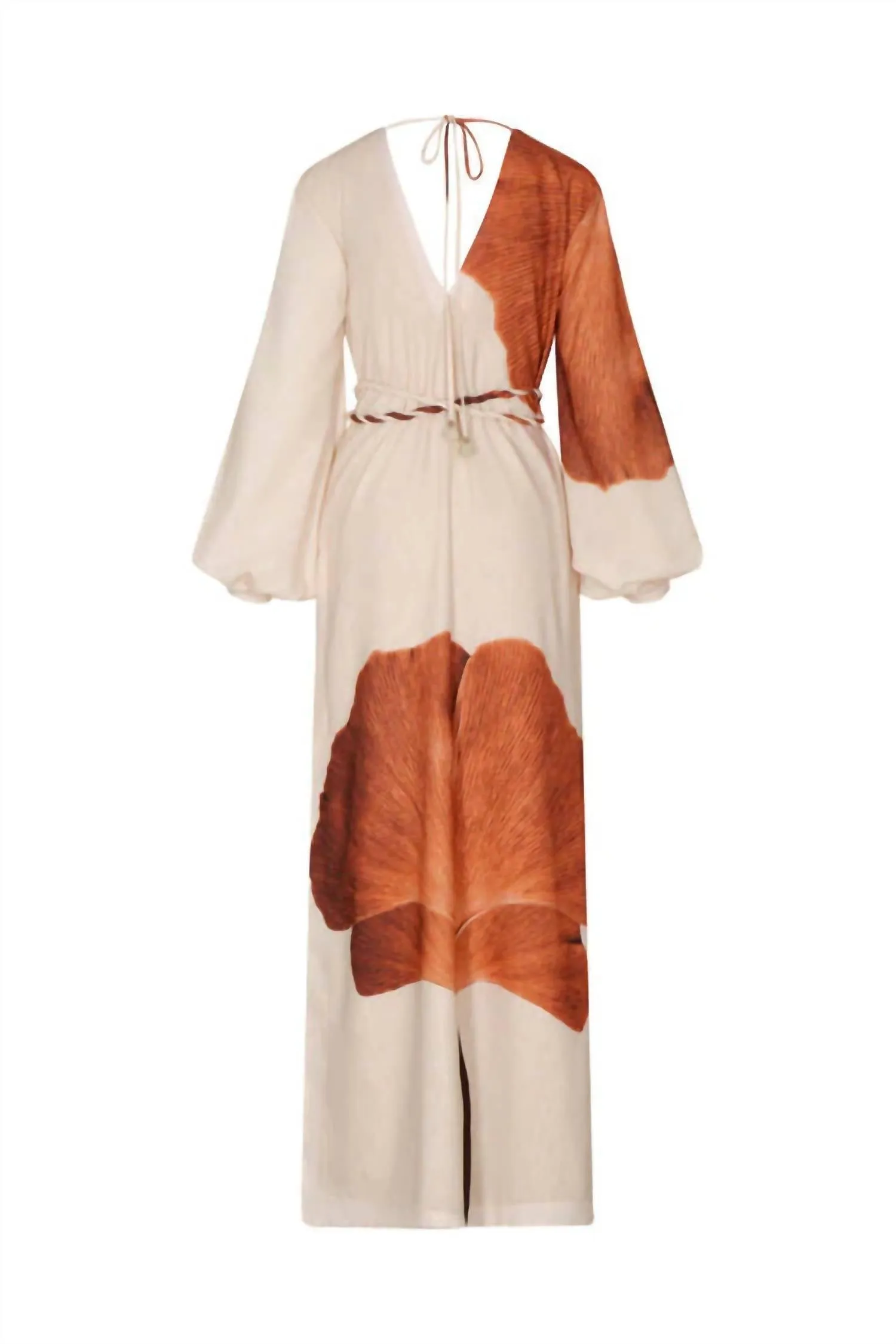 Odisea Caribe?a Dress In Orange Gingko