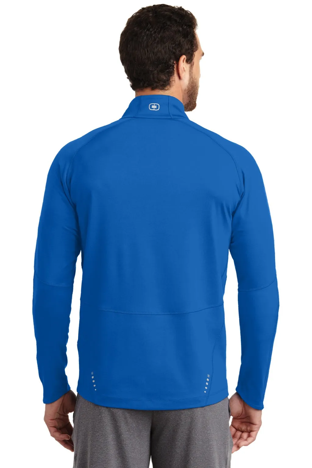 Ogio Mens Endurance Radius Moisture Wicking 1/4 Zip Sweatshirt - Electric Blue