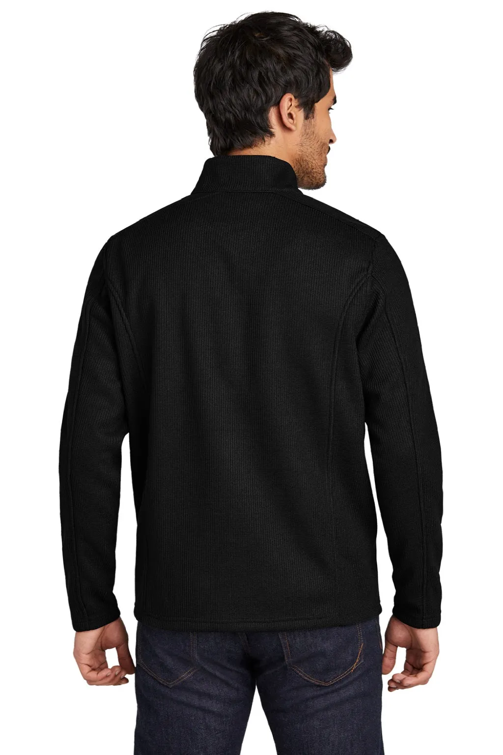 Ogio Mens Grit Fleece 1/4 Zip Sweatshirt - Blacktop