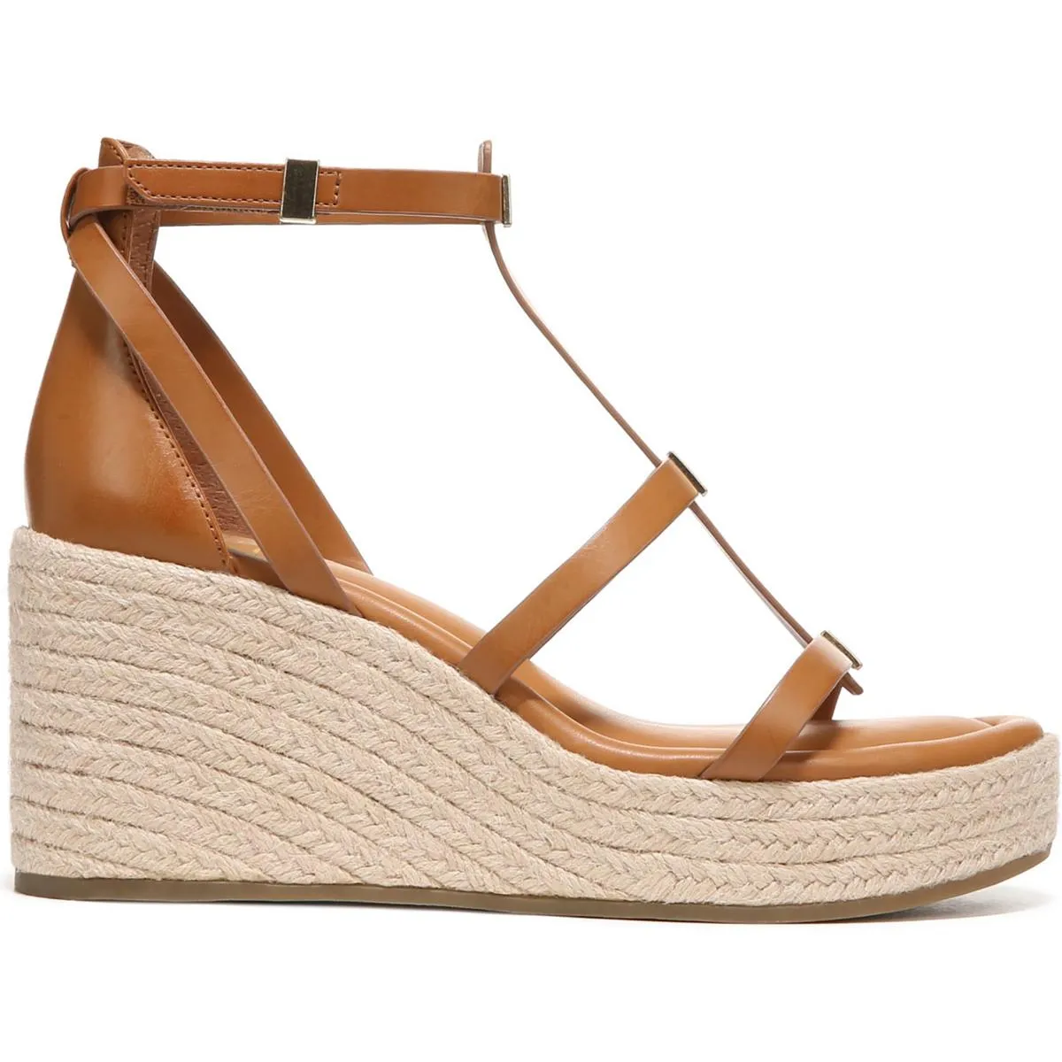 Pana Womens Ankle Strap Open Toe Wedge Sandals