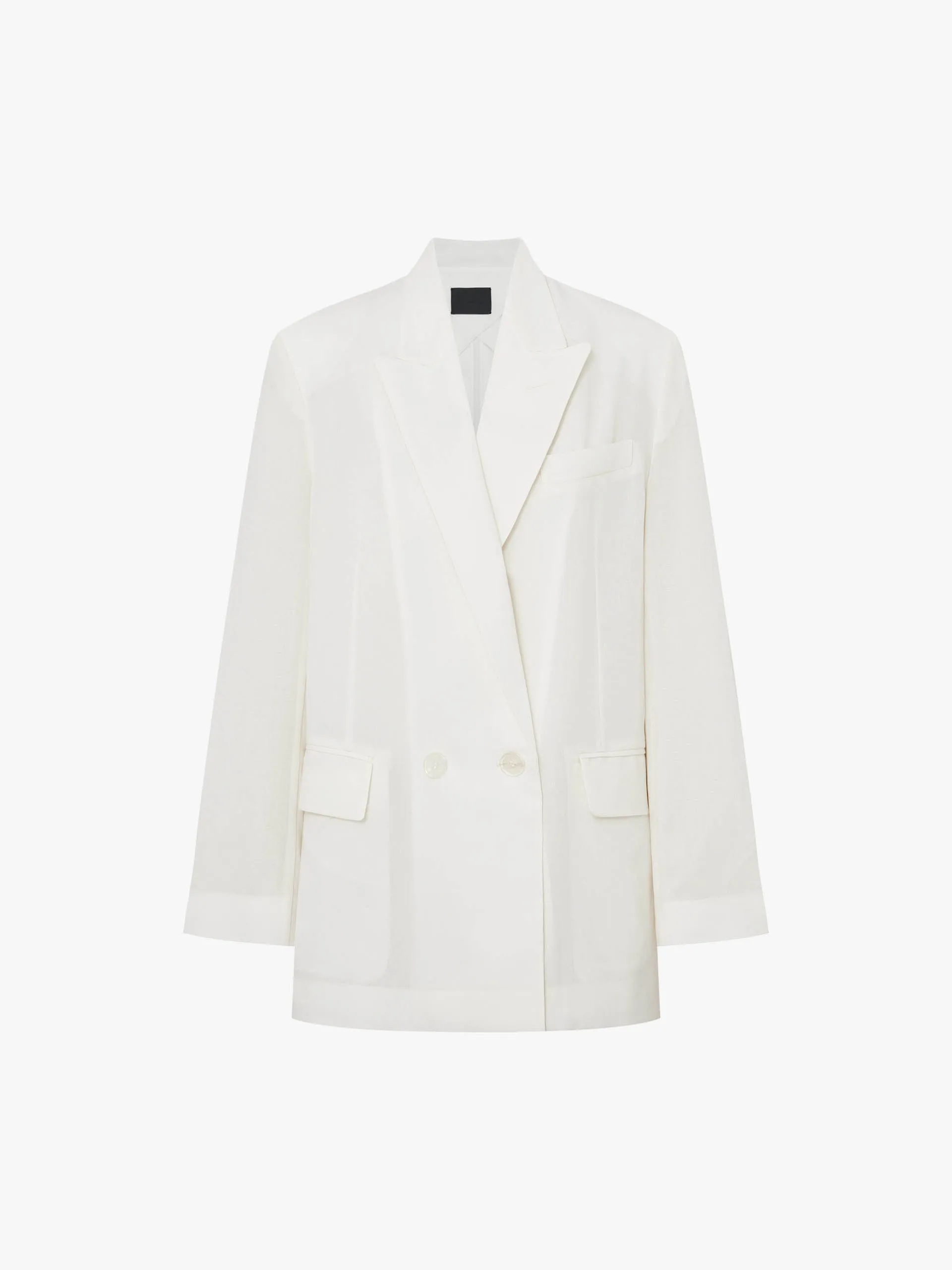 Peak Lapel Structured Blazer