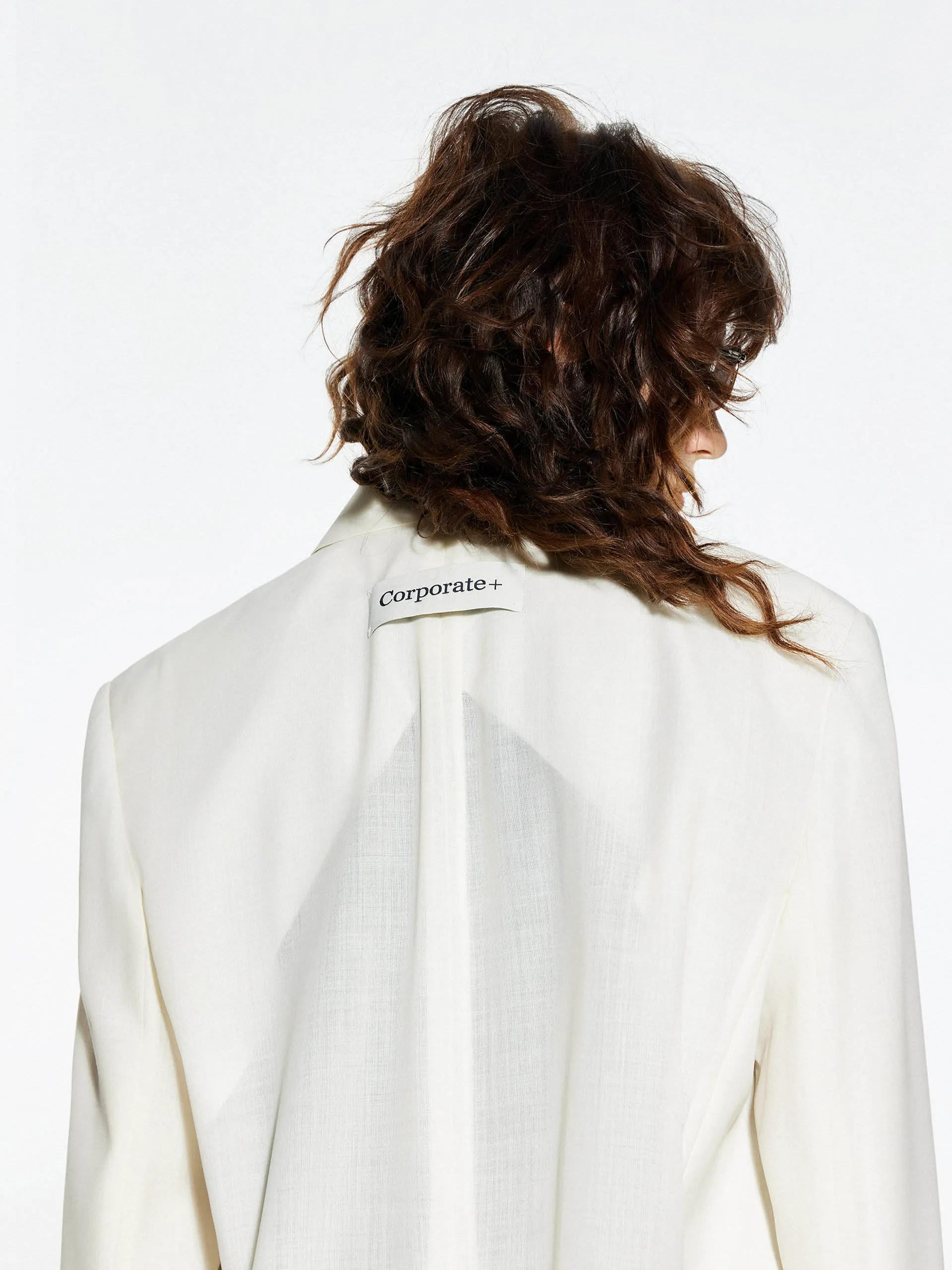 Peak Lapel Structured Blazer