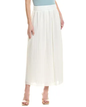 Peserico womens  Pleated Skirt, 44, White