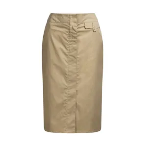 Pocket-detail skirt in stretch cotton