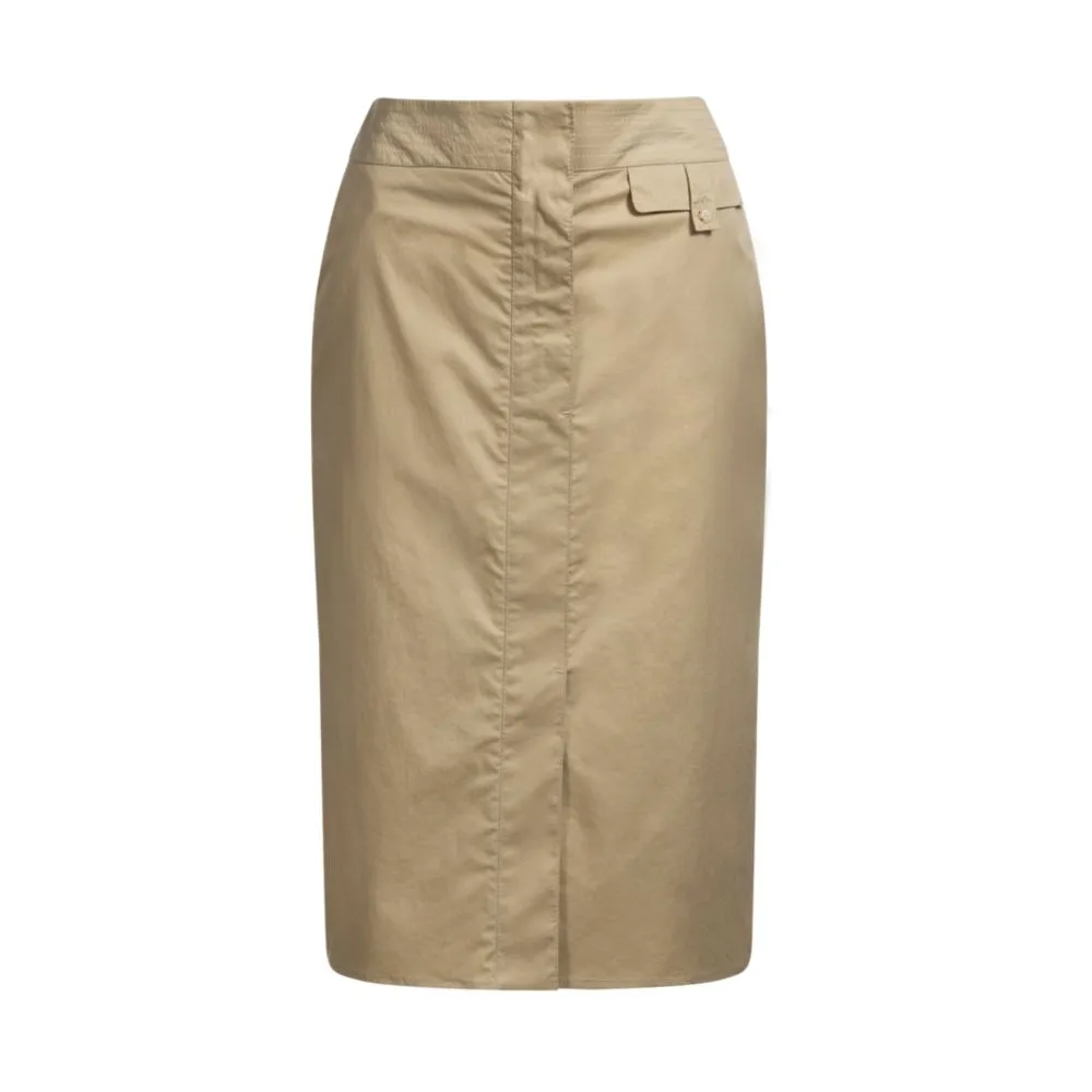 Pocket-detail skirt in stretch cotton