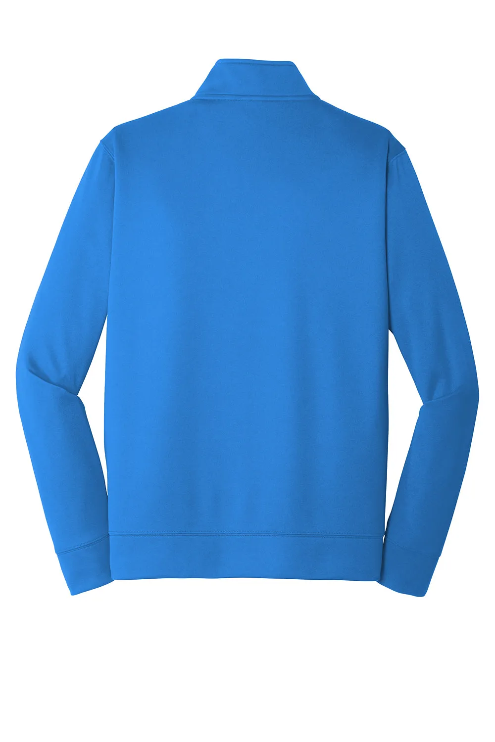 Port & Company Mens Dry Zone Performance Moisture Wicking Fleece 1/4 Zip Sweatshirt - Royal Blue