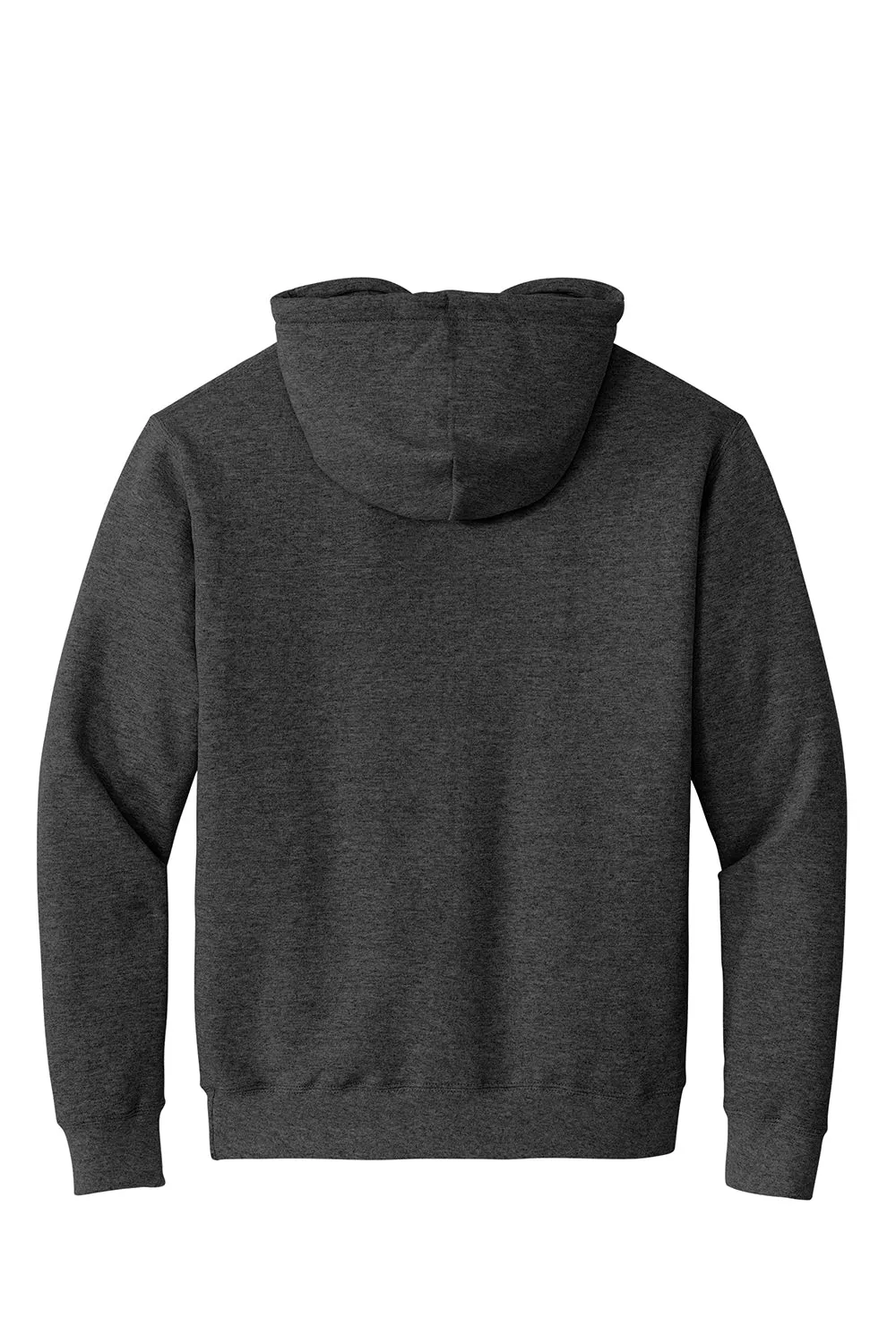 Port & Company Mens Essential Pill Resistant Fleece Hooded Sweatshirt Hoodie w/ Pouch Pocket - Heather Dark Grey