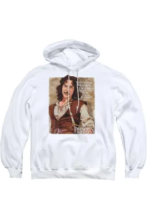 Princess Bride Word Adult Pull Over Hoodie