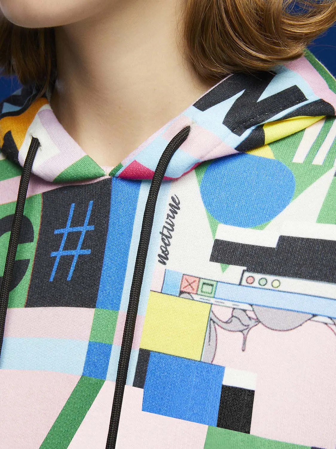 Print Oversized Sweatshirt