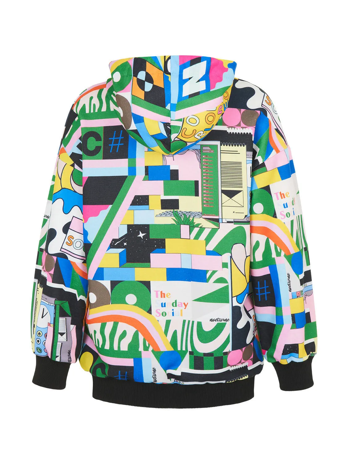 Print Oversized Sweatshirt