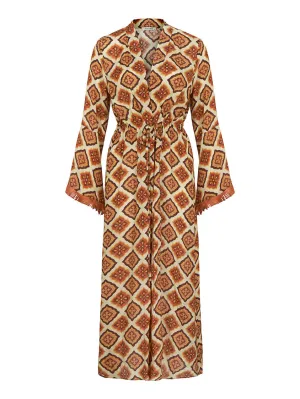 Printed Fringe Kimono