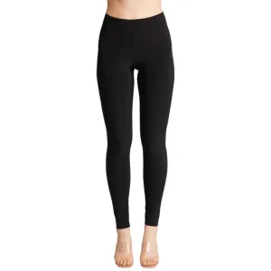 Pull On Slim Knit Leggings In Black