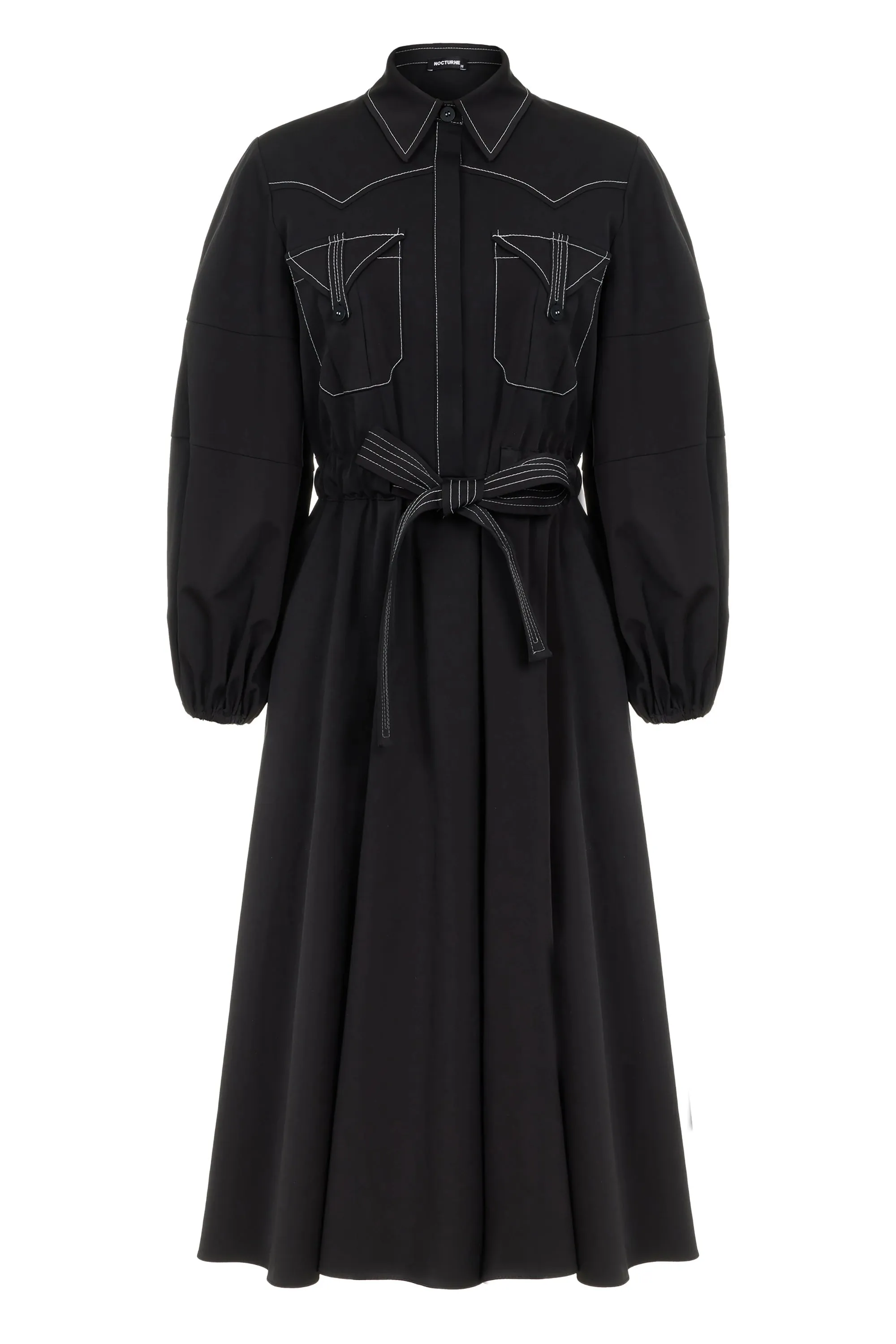 Punto Stitched Midi Dress