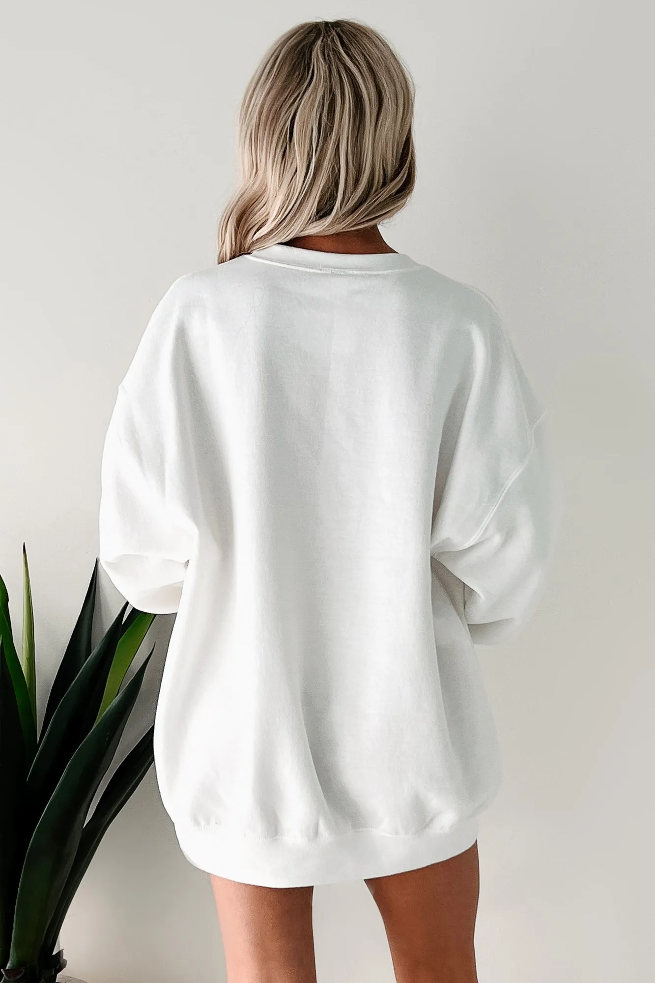 "Amalfi Social Club" Graphic Sweatshirt (White)