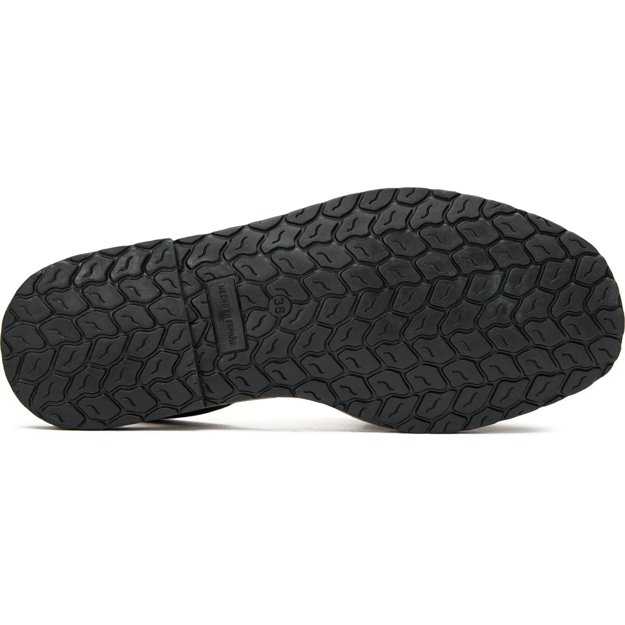 Rambu Women's Vegan Suede Menorcan Sandals | Black